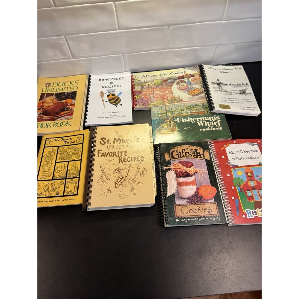 Lot of‎ 9 Community Cookbooks